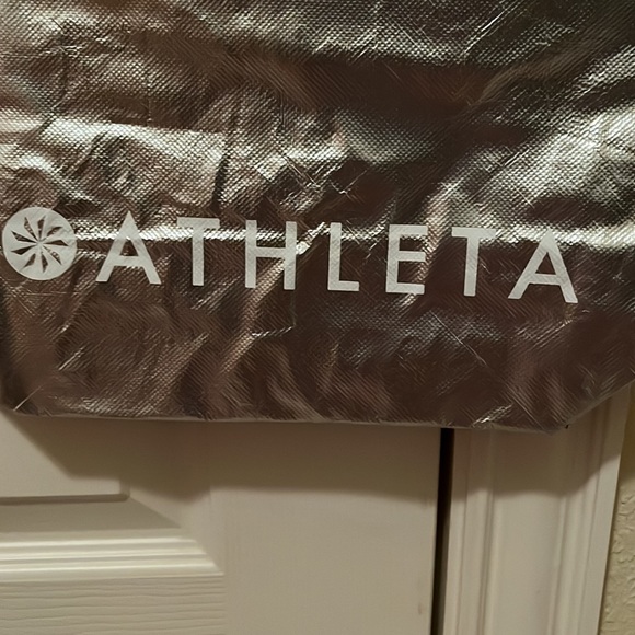 Mix & Match 3/$12 Athleta Silver Reusable Bag - Picture 2 of 4